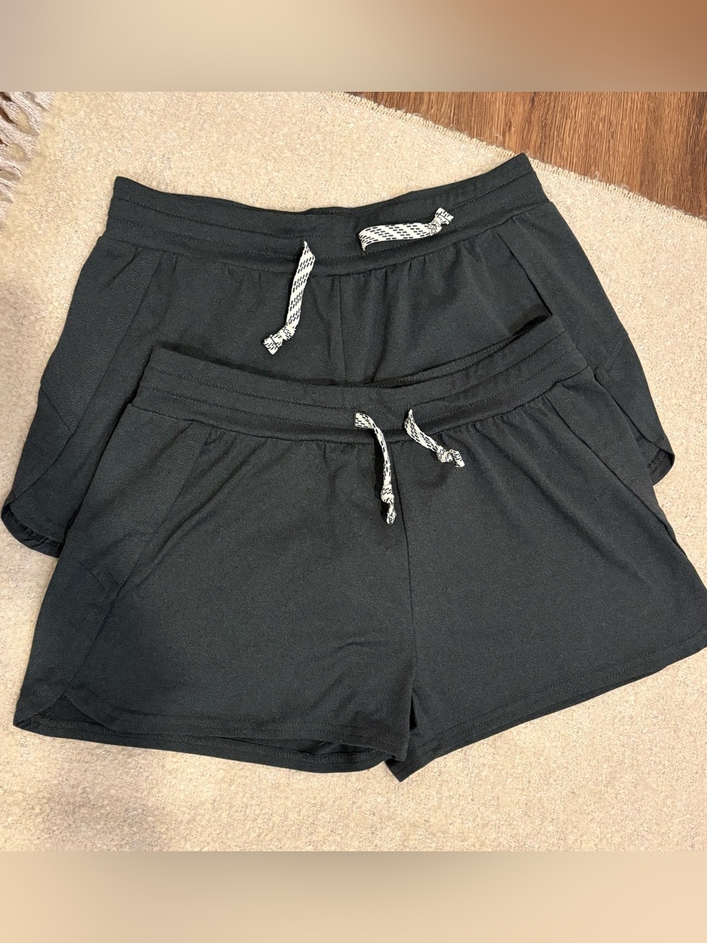 Carter’s Kids Dark Grey Drawstring Lounge Shorts, Size 14/14A